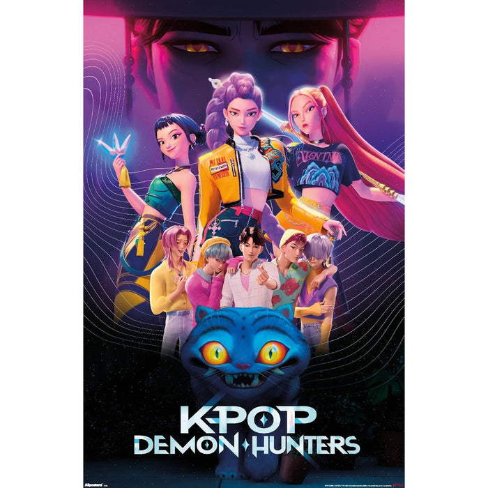 Affiche K-POP Demon Hunters Hunters Group, 22,375 po x 34 po