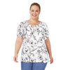 lily morgan Women's Plus Printed Top
