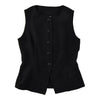 Women's Solid Button Front Vest