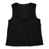 lily morgan Women's Pointelle Vest with Tie-Front
