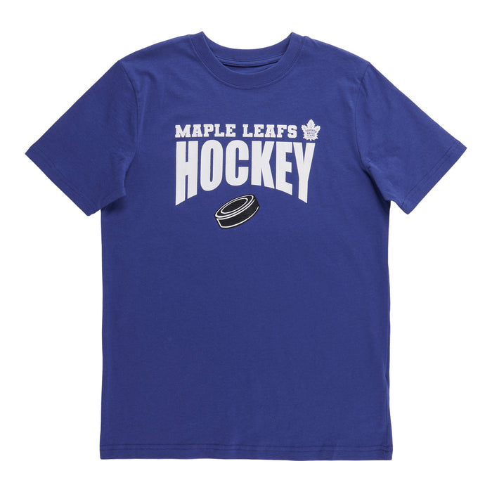 T-shirt à manches courtes Maple Leafs de Toronto de la LNH pour garçons