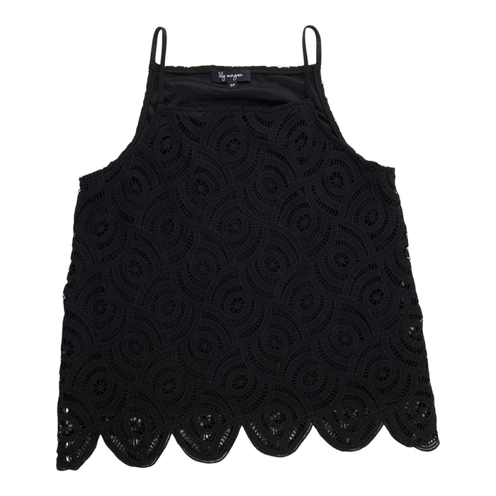 lily morgan Women's Halter Crochet Top