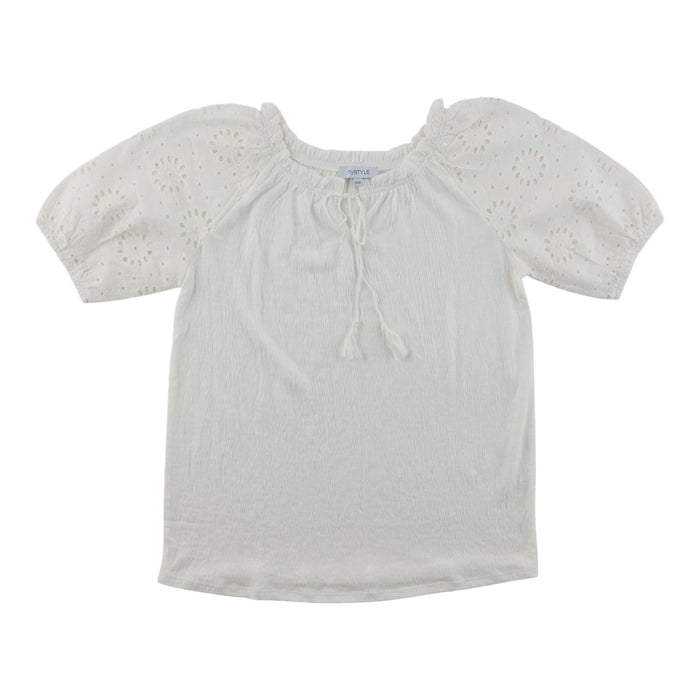T-shirt à manches courtes bouffantes mySTYLE pour femmes
