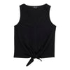 lily morgan Women's Solid Tie Front Camisole