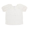 mySTYLE Women's Plus Puff Sleeve Top with Trim