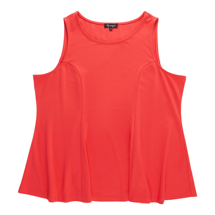 lily morgan Women's Plus Camisole with Flared Hemline