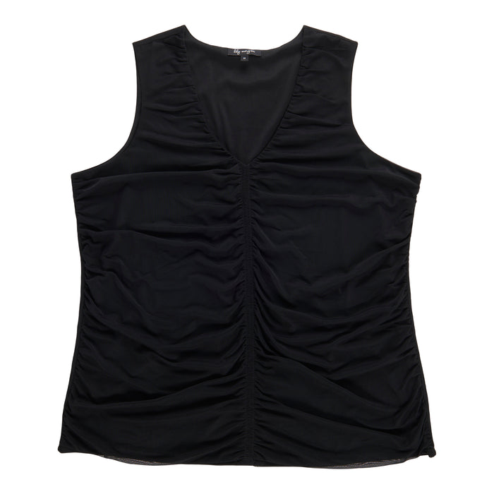 lily morgan Women's Plus Camisole with Rushing Details
