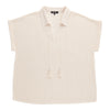 lily morgan Women's Plus Baggy Top with Tassels