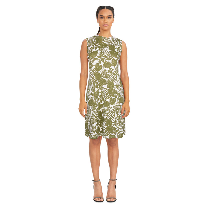 Robe imprimée en tissu de laine grossière Classic Editions pour femmes