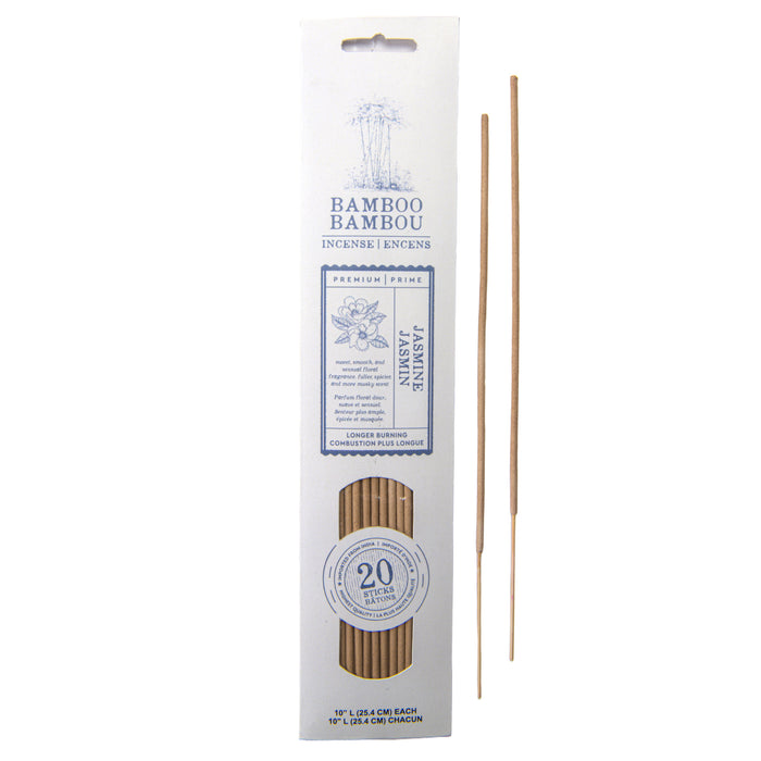 Bamboo Incense Sticks, Jasmine, 20 Pack