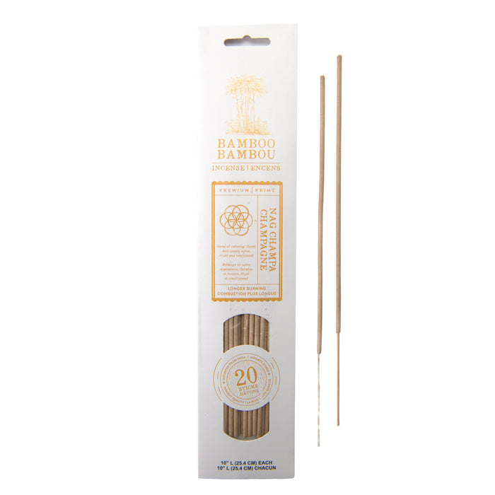Bâtonnets d'encens en bambou, Nag Champa, emb. de 20