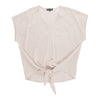 Classic Editions Women's Drop Shoulder Tie Top