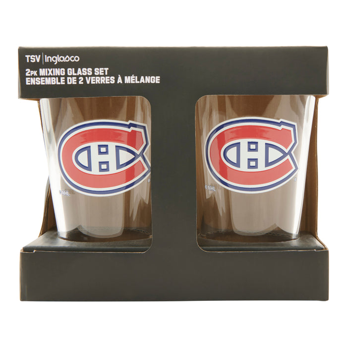 NHL Montreal Canadiens Glasses, 2 Pack