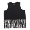 mySTYLE Women's Plus Fringe Tank Top