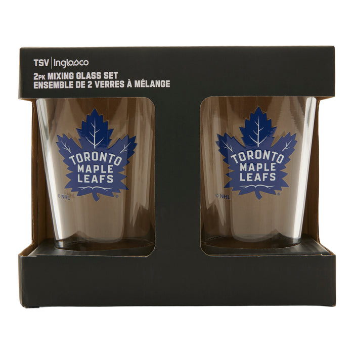 NHL Toronto Maple Leafs Glasses, 2 Pack