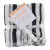 Striped Facecloths, 12-in x 12-in, 5 Pack