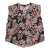 Blouse à col en V imprimée taille plus lily morgan pour femmes