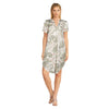 Classic Editions Women's Printed Casual Short Sleeve Dress