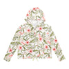 mySTYLE Women's Printed French Terry Hoodie with Buttons