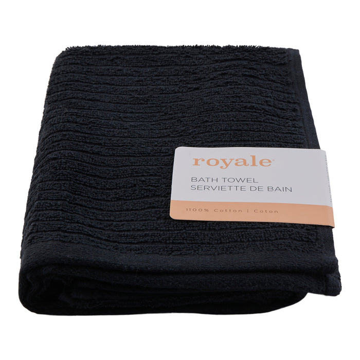 Serviette de bain texturée Royale, 24 po x 47 po