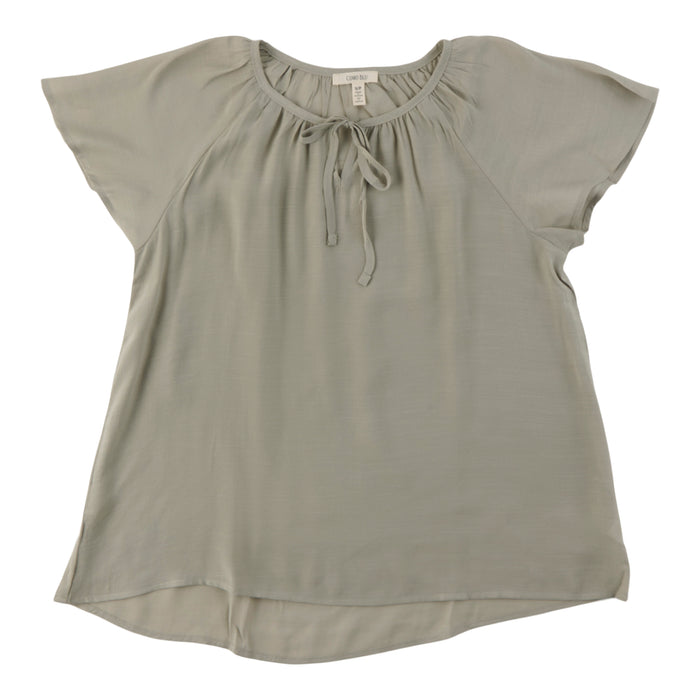 Women's Split V-Neck Short Sleeve Blouse, Assorted
