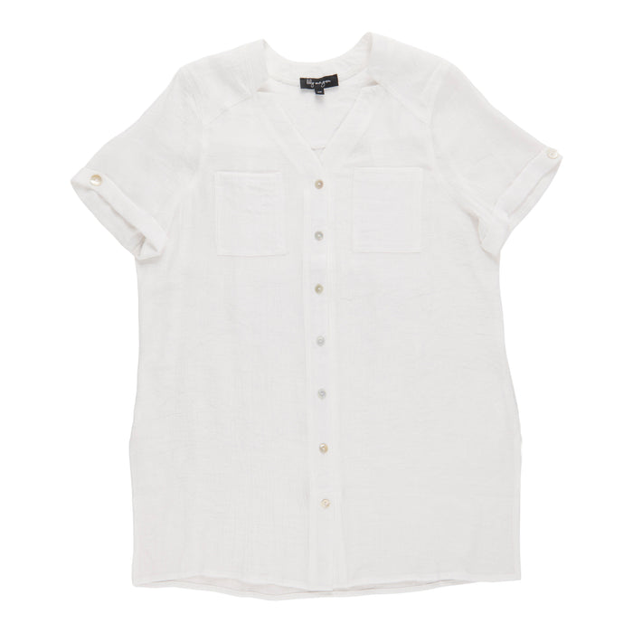 lily morgan Women's Solid Tunic Blouse