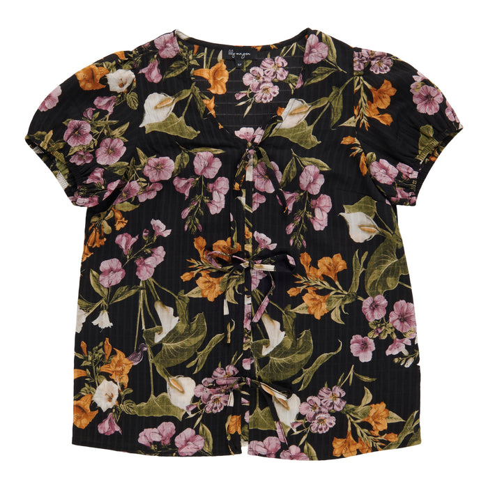 Blouse imprimée avec boucle à l'avant  lily morgan pour femmes