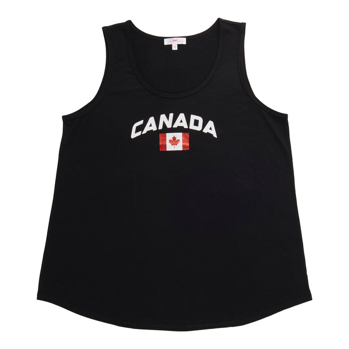 Débardeur brillant Canada EH!taille plus pour femmes