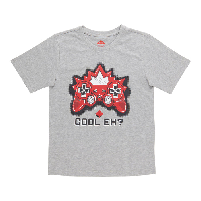 T-shirt imprimé à manches courtes Canada EH! pour garçons