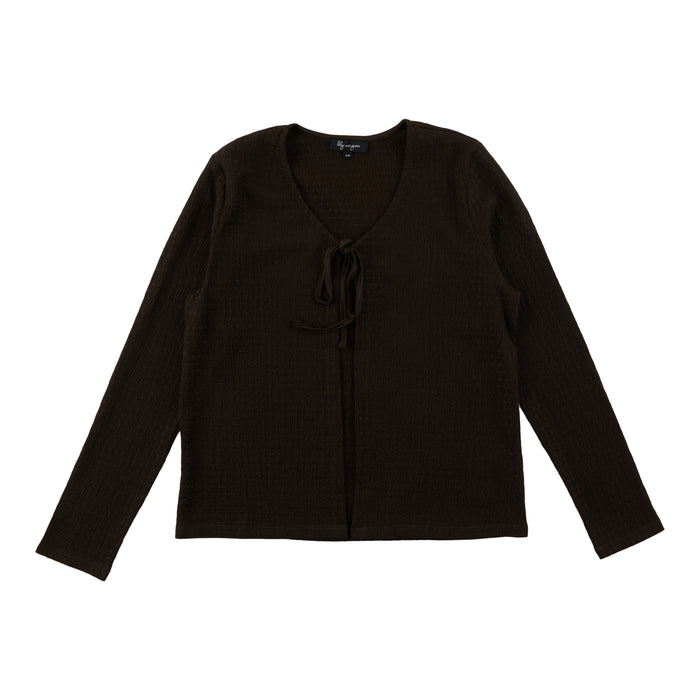 lily morgan Women's Tie-Front Cardigan
