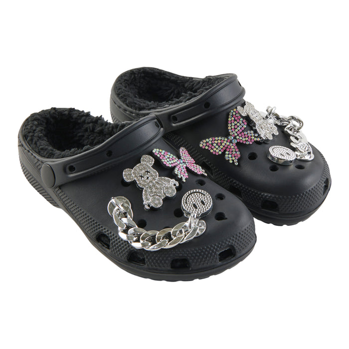 Girls' Lined Clogs with Charms