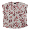 lily morgan Women's Plus Printed Top with Trim Detailing