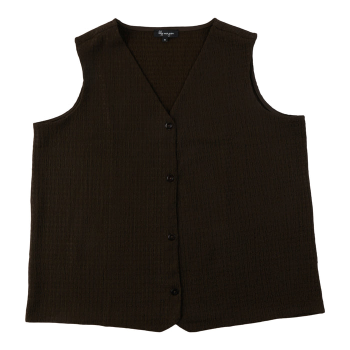 Gilet en maille froissée taille plus lily morgan pour femmes
