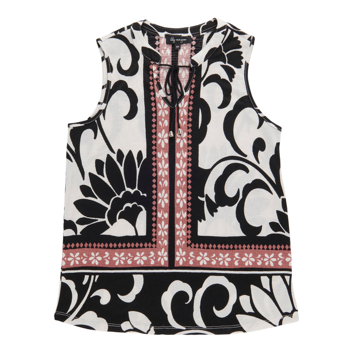 Camisole imprimée froissée lily morgan pour femmes