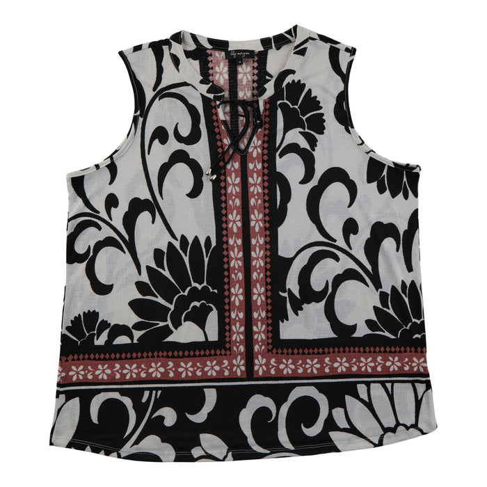 Camisole imprimée froissée lily morgan taille plus pour femmes