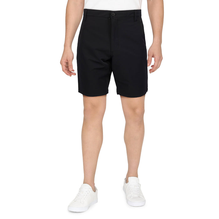 Modern Ridge Men's Straight Woven Textured Shorts