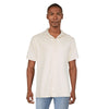 Modern Ridge Men's Textured Short Sleeve Button-Up Shirt