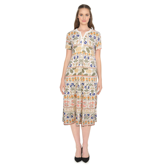Classic Editions Women's Printed Midi Dress