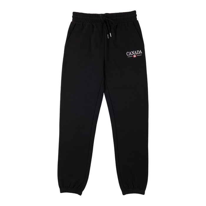 Pantalon de jogging de coupe étroite à taille haute à motif Canada
