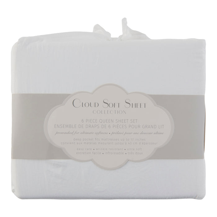 Cloud Sheet Set, Queen, 6 Piece