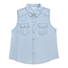 mySTYLE Women's Sleeveless Denim Shirt