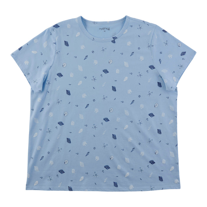 mySTYLE Women's Plus Crew Neck Tee