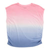 mySTYLE Women's Dip Dye Ruching Tee