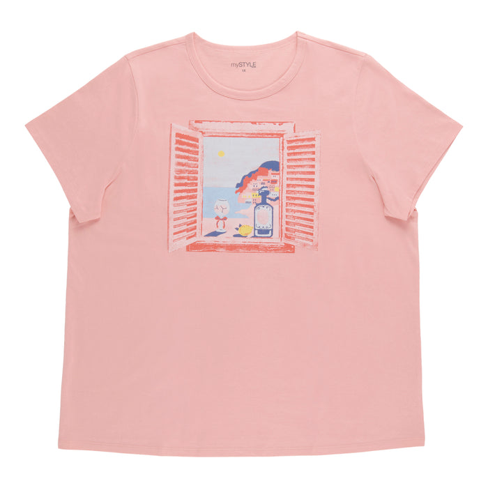 mySTYLE Women's Plus Graphic Tee