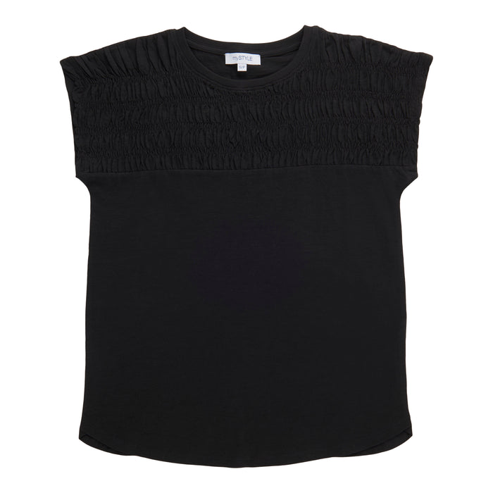 T-shirt avec fronces à l'avant mySTYLE pour femmes