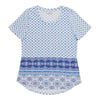 mySTYLE Women's Border Print Tee
