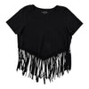 mySTYLE Women's V-Neck Fringe Tee