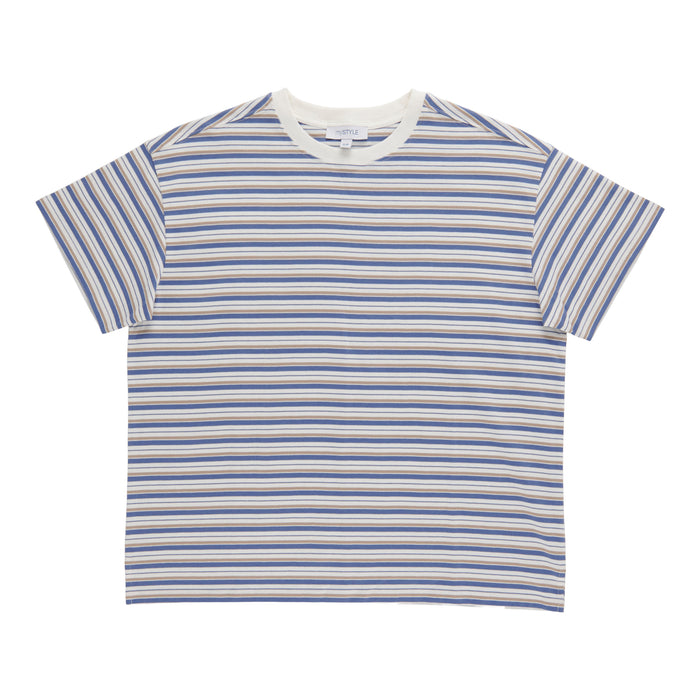 mySTYLE Women's Stripe Boxy Tee