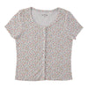 mySTYLE Women's Button Front Tee