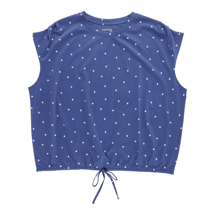 mySTYLE Women's Plus Bubble Hem Tee
